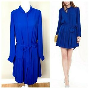 Banana Republic Crepe Long Sleeve Shirtdress